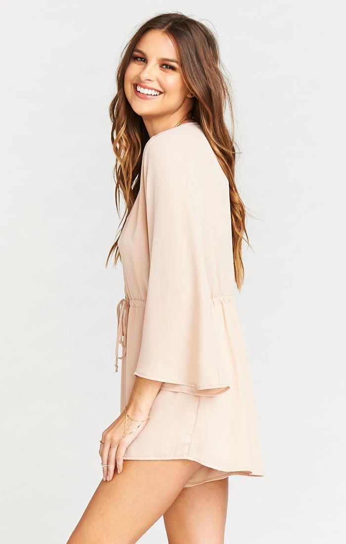 Show Me Your Mumu Roxy Romper ~ Dusty Blush Crisp 4 Show Me Your Mumu Roxy Romper ~ Dusty Blush Crisp - Image 2