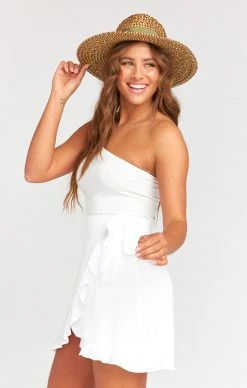 Show Me Your Mumu Roam Ruffle Skirt ~ White Ripple Gauze -Fashion Womens Discount Store 1d0ec4cb292a98aaba333841c49b168c