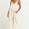 Show Me Your Mumu Jansen Jumpsuit ~ Cream Linen -Fashion Womens Discount Store 30c16f665fbed4378353f36d588c2fd3