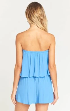 Show Me Your Mumu Thelma Romper ~ Italian Blue 7 Show Me Your Mumu Thelma Romper ~ Italian Blue -Fashion Womens Discount Store 340555889845e2eca4b3a568b9388b00