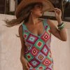 Show Me Your Mumu Libra Coverup Dress ~ Multi Square Crochet -Fashion Womens Discount Store 369A5220