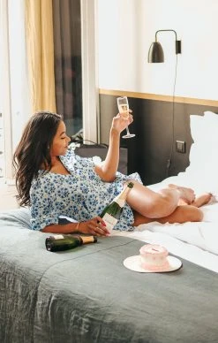 Show Me Your Mumu Daydreaming PJ Set ~ Blue Teagan Floral -Fashion Womens Discount Store 555A7884