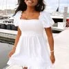 Show Me Your Mumu Colvin Mini Dress ~ White Linen -Fashion Womens Discount Store 7CF0A2E6 2ED3 4775 9762 09244526E40F
