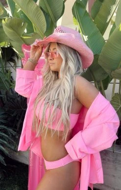 Show Me Your Mumu Johns Button Down Shirt ~ Electric Pink -Fashion Womens Discount Store 9737BB8A 6B48 463E B2BB 65F33627533E