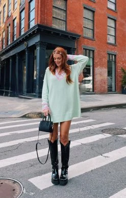 Show Me Your Mumu Hartford Sweater Dress ~ Mint Courtside Knit -Fashion Womens Discount Store 9DA6DAFD B097 4F11 99D8 6A67C82C771C