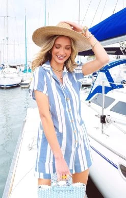 Show Me Your Mumu Yvette Romper ~ Sailboat Stripe -Fashion Womens Discount Store B4B71B88 3F55 4883 9F72 86E73A9BC4EE
