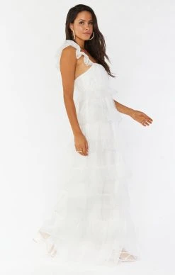 Show Me Your Mumu Fairytale Maxi Dress ~ White Tulle -Fashion Womens Discount Store BF0 0307 WT32 02