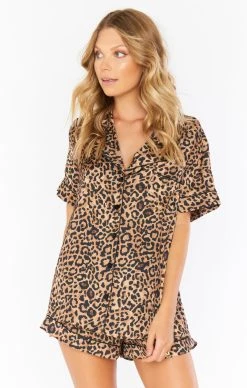 Show Me Your Mumu Slumber PJ Set ~ Wild Cheetah -Fashion Womens Discount Store BF0 0342 WC12 01