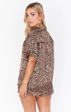 Show Me Your Mumu Slumber PJ Set ~ Wild Cheetah -Fashion Womens Discount Store BF0 0342 WC12 01 3