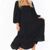Show Me Your Mumu Elaina Midi Dress ~ Black 1 Show Me Your Mumu Elaina Midi Dress ~ Black -Fashion Womens Discount Store BF1 0435 BL29 01