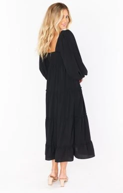 Show Me Your Mumu Elaina Midi Dress ~ Black -Fashion Womens Discount Store BF1 0435 BL29 01 3