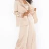 Show Me Your Mumu Felix Blazer ~ Champagne Luxe Satin -Fashion Womens Discount Store BF2 5293 CH62 01