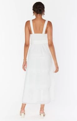 Show Me Your Mumu Cosmopolitan Midi Dress ~ White Organza -Fashion Womens Discount Store BM2 5400 W016 03