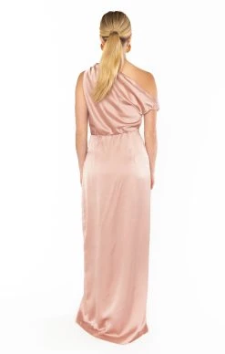 Show Me Your Mumu Jodie Dress ~ Rose Gold Luxe Satin -Fashion Womens Discount Store BM3 5350 RO62 05