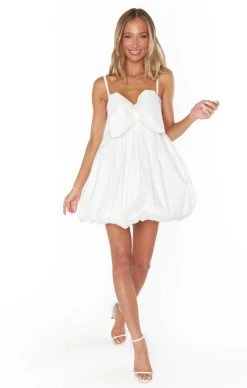 Show Me Your Mumu Bubble Bow Mini ~ White Taffeta -Fashion Womens Discount Store BM3 5379 TF77 3