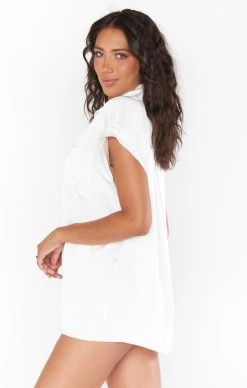 Show Me Your Mumu Best Day Button Up ~ Ivory Luxe Satin 8 Show Me Your Mumu Best Day Button Up ~ Ivory Luxe Satin -Fashion Womens Discount Store BR2 5310 IV62 03