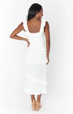 Show Me Your Mumu Greta Dress ~ White Stretch -Fashion Womens Discount Store BR2 5342 WH58 03