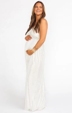 Show Me Your Mumu Dazzle Crossover Maxi Dress ~ Roller Glitz Ivory 14 Show Me Your Mumu Dazzle Crossover Maxi Dress ~ Roller Glitz Ivory -Fashion Womens Discount Store BR9 0232PREGS GI12 02