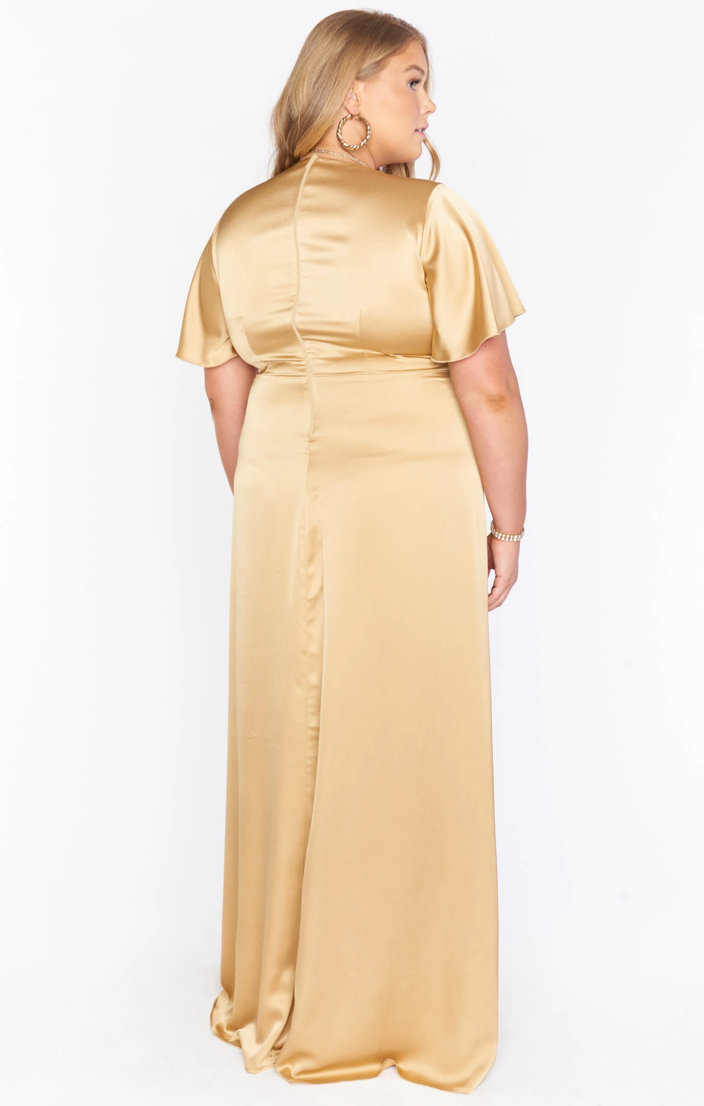 Show Me Your Mumu Rome Twist Gown ~ True Gold Luxe Satin 15 Show Me Your Mumu Rome Twist Gown ~ True Gold Luxe Satin - Image 13