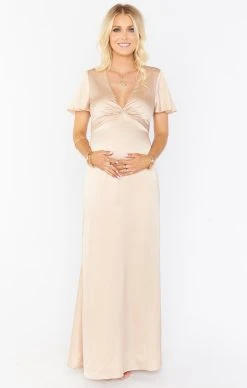 Show Me Your Mumu Rome Twist Gown ~ Champagne Luxe Satin -Fashion Womens Discount Store BR9 0236N CH62 01 dup dup2