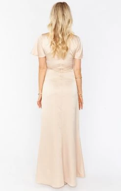 Show Me Your Mumu Rome Twist Gown ~ Champagne Luxe Satin -Fashion Womens Discount Store BR9 0236N CH62 03 dup dup2