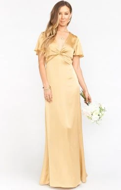 Show Me Your Mumu Rome Twist Gown ~ True Gold Luxe Satin 25 Show Me Your Mumu Rome Twist Gown ~ True Gold Luxe Satin -Fashion Womens Discount Store BR9 0236N TG62 04 679ce68b e2a3 4252 8ecd 8e4e86e75817