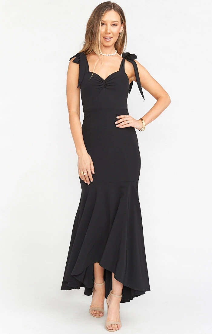 Show Me Your Mumu Barcelona Ruffle Gown ~ Black Stretch Crepe 3 Show Me Your Mumu Barcelona Ruffle Gown ~ Black Stretch Crepe
