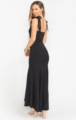 Show Me Your Mumu Barcelona Ruffle Gown ~ Black Stretch Crepe 9 Show Me Your Mumu Barcelona Ruffle Gown ~ Black Stretch Crepe -Fashion Womens Discount Store BR9 0273N BC23 03