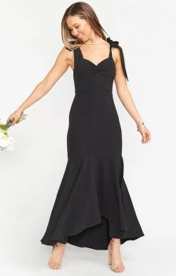 Show Me Your Mumu Barcelona Ruffle Gown ~ Black Stretch Crepe 10 Show Me Your Mumu Barcelona Ruffle Gown ~ Black Stretch Crepe -Fashion Womens Discount Store BR9 0273N BC23 04