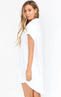 Show Me Your Mumu Martin Shirt Dress ~ White Stripe 15 Show Me Your Mumu Martin Shirt Dress ~ White Stripe -Fashion Womens Discount Store BS0 0272 WS22 03