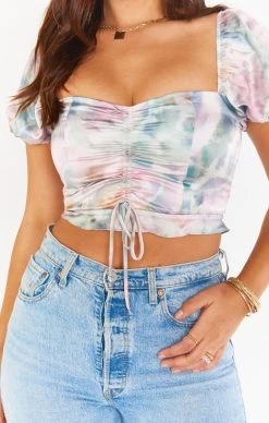 Show Me Your Mumu Sophie Top ~ Cocktail Tie Dye -Fashion Womens Discount Store BS1 0389 CO62 01 1
