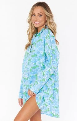 Show Me Your Mumu Johns Button Down Shirt ~ Something Blue Floral 8 Show Me Your Mumu Johns Button Down Shirt ~ Something Blue Floral -Fashion Womens Discount Store BS2 0458 SB61 01 2