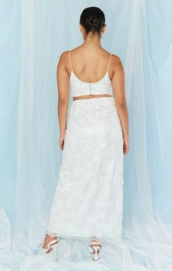 Show Me Your Mumu Love Letter Skirt ~ Embellished Tulle Floral -Fashion Womens Discount Store BS3 5339 EM12 03