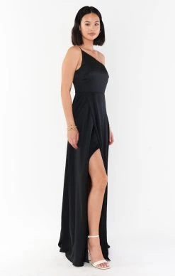 Show Me Your Mumu Shannon One Shoulder Dress ~ Black Luxe Satin 8 Show Me Your Mumu Shannon One Shoulder Dress ~ Black Luxe Satin -Fashion Womens Discount Store BS3 5356 BK62 02