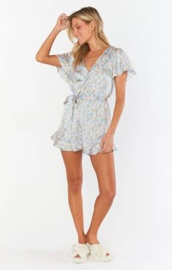 Show Me Your Mumu Say I Do Romper ~ Charming Rose Luxe Satin -Fashion Womens Discount Store BS3 5362 CR62 01