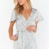 Show Me Your Mumu Say I Do Romper ~ Charming Rose Luxe Satin -Fashion Womens Discount Store BS3 5362 CR62 02