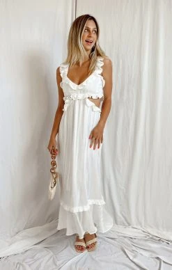 Show Me Your Mumu Lane Midi Dress ~ Flutter Stripe Chiffon White 14 Show Me Your Mumu Lane Midi Dress ~ Flutter Stripe Chiffon White -Fashion Womens Discount Store CD7F9058 1FB4 4DC7 98C2 ECBB30D39203