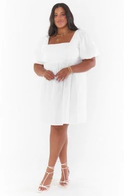 Show Me Your Mumu Amore Dress ~ White Poplin -Fashion Womens Discount Store CM2 4911X XW05 01