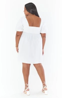 Show Me Your Mumu Amore Dress ~ White Poplin -Fashion Womens Discount Store CM2 4911X XW05 03