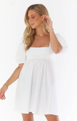 Show Me Your Mumu Amore Dress ~ White Poplin -Fashion Womens Discount Store CM2 4911 XW05 02 cb1fdcf3 93df 4ec8 a3cf 486901d05d9d