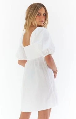 Show Me Your Mumu Amore Dress ~ White Poplin -Fashion Womens Discount Store CM2 4911 XW05 04