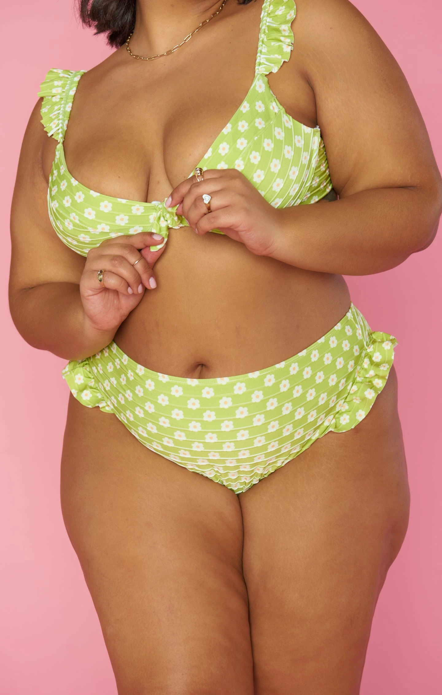 Show Me Your Mumu Bella Top ~ Matcha Blossom Rib 5 Show Me Your Mumu Bella Top ~ Matcha Blossom Rib - Image 3