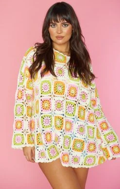 Show Me Your Mumu Mamacita Coverup ~ Tutti Frutti Crochet -Fashion Womens Discount Store CMR1 5085 TF12 01 3