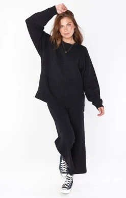 Show Me Your Mumu Samson Lounge Pants ~ Black Knit -Fashion Womens Discount Store CMR2 4600 BK03 02