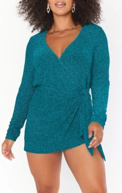 Show Me Your Mumu Stage Skort Dress ~ Aqua Shimmy Shine 11 Show Me Your Mumu Stage Skort Dress ~ Aqua Shimmy Shine -Fashion Womens Discount Store CMR2 5447 AQ55 02