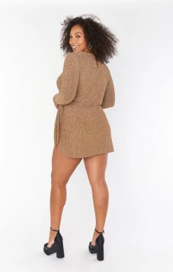 Show Me Your Mumu Stage Skort Dress ~ Gold Shimmy Shine -Fashion Womens Discount Store CMR2 5447 SS55 08