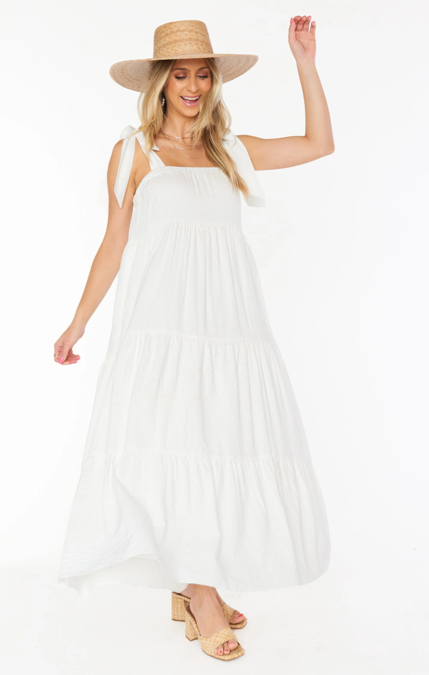 Show Me Your Mumu Sabrina Maxi Dress ~ White Basket Stripe 4 Show Me Your Mumu Sabrina Maxi Dress ~ White Basket Stripe - Image 2