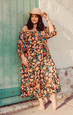 Show Me Your Mumu Day Or Night Midi Dress ~ Fruity Tango -Fashion Womens Discount Store DSC 4604