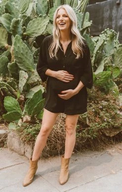 Show Me Your Mumu Horton Romper ~ Black -Fashion Womens Discount Store DSC 7826