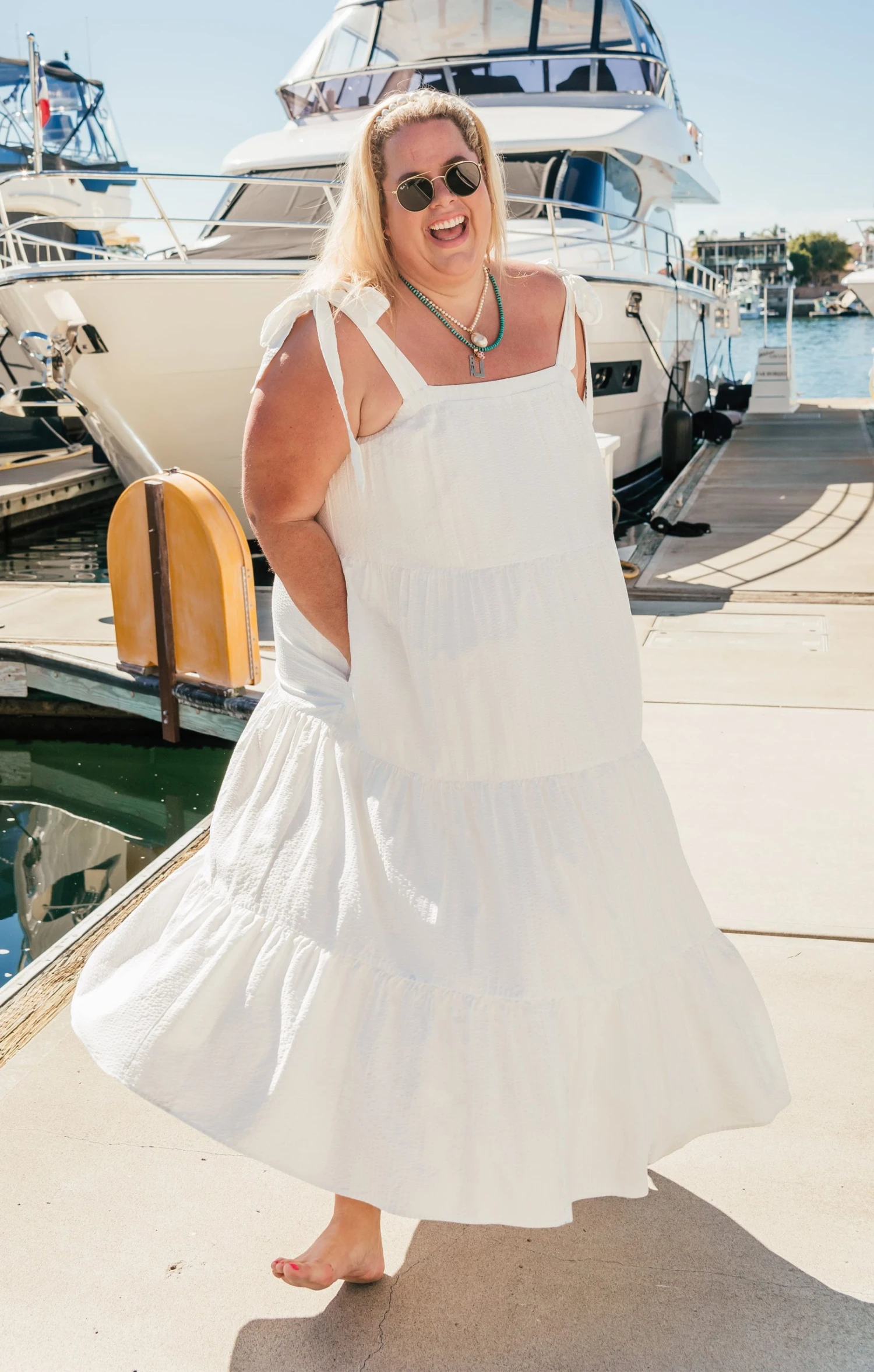 Show Me Your Mumu Sabrina Maxi Dress ~ White Basket Stripe 18 Show Me Your Mumu Sabrina Maxi Dress ~ White Basket Stripe - Image 16